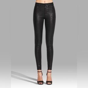 PAIGE Black Genuine Leather Pants